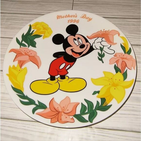 Grolier Vintage 1996 Walt Disney Mickey Mouse Mothers Day Plate Limited Edition - Picture 4 of 9